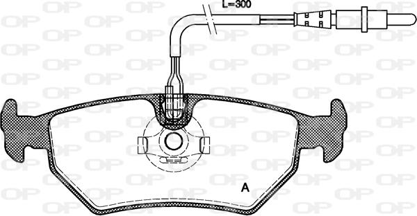 Open Parts BPA0265.32 - Əyləc altlığı dəsti, əyləc diski furqanavto.az