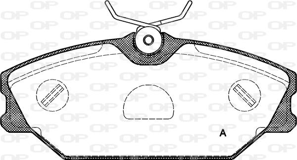 Open Parts BPA0208.00 - Əyləc altlığı dəsti, əyləc diski furqanavto.az