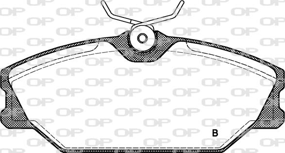 Open Parts BPA0208.02 - Əyləc altlığı dəsti, əyləc diski furqanavto.az