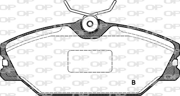 Open Parts BPA0208.12 - Əyləc altlığı dəsti, əyləc diski furqanavto.az