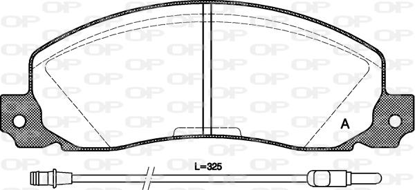 Open Parts BPA0202.02 - Əyləc altlığı dəsti, əyləc diski furqanavto.az