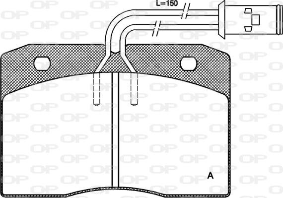 Open Parts BPA0211.12 - Əyləc altlığı dəsti, əyləc diski furqanavto.az