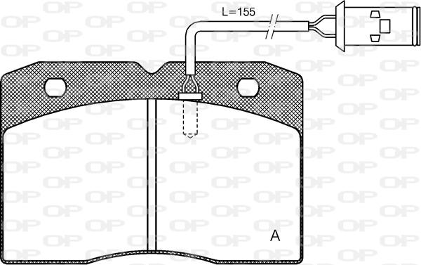 Open Parts BPA0211.22 - Əyləc altlığı dəsti, əyləc diski furqanavto.az