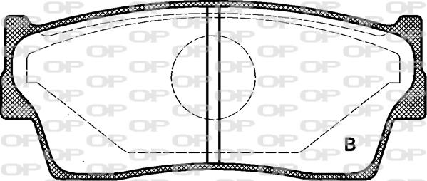 Open Parts BPA0289.02 - Əyləc altlığı dəsti, əyləc diski furqanavto.az