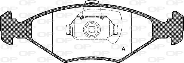 Open Parts BPA0281.40 - Əyləc altlığı dəsti, əyləc diski furqanavto.az