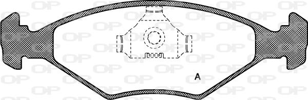 Open Parts BPA0281.00 - Əyləc altlığı dəsti, əyləc diski furqanavto.az