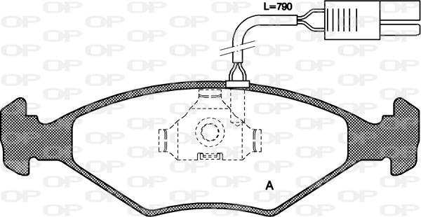 Open Parts BPA0281.02 - Əyləc altlığı dəsti, əyləc diski furqanavto.az