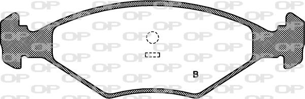 Open Parts BPA0281.02 - Əyləc altlığı dəsti, əyləc diski furqanavto.az