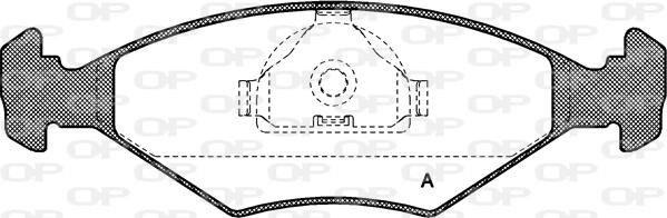 Open Parts BPA0281.10 - Əyləc altlığı dəsti, əyləc diski furqanavto.az