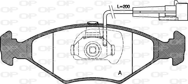 Open Parts BPA0281.32 - Əyləc altlığı dəsti, əyləc diski furqanavto.az