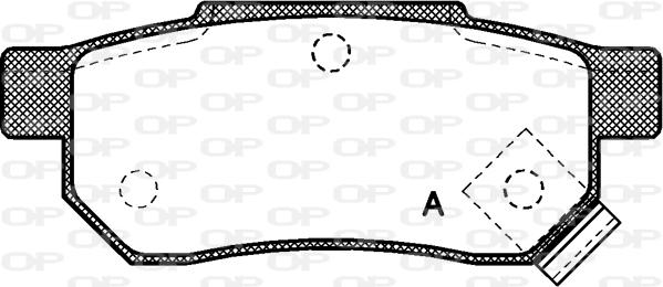 Open Parts BPA0233.02 - Əyləc altlığı dəsti, əyləc diski furqanavto.az