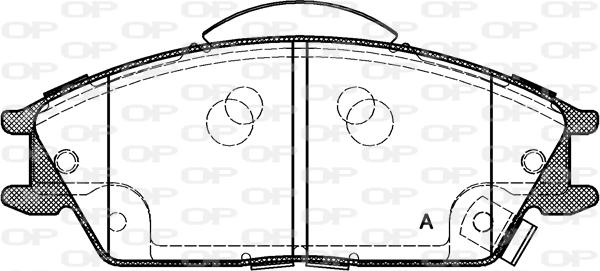 Open Parts BPA0224.22 - Əyləc altlığı dəsti, əyləc diski furqanavto.az