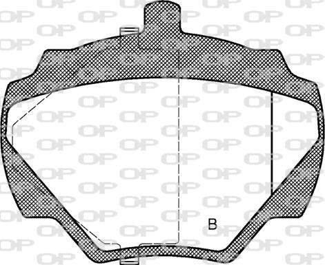 Open Parts BPA0222.10 - Əyləc altlığı dəsti, əyləc diski furqanavto.az