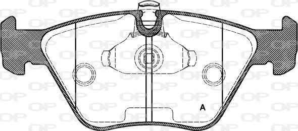 Open Parts BPA0270.15 - Əyləc altlığı dəsti, əyləc diski furqanavto.az