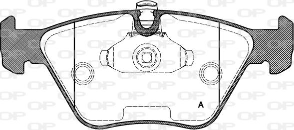 Open Parts BPA0270.25 - Əyləc altlığı dəsti, əyləc diski furqanavto.az