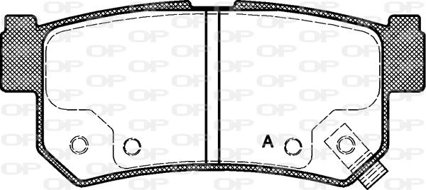 Open Parts BPA0746.62 - Əyləc altlığı dəsti, əyləc diski furqanavto.az