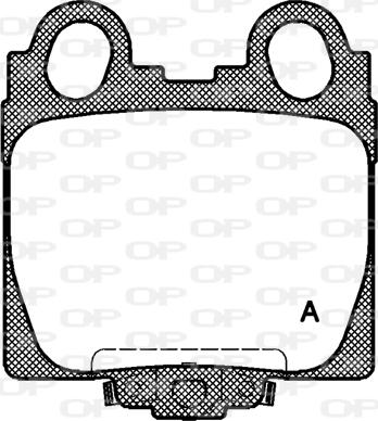 Open Parts BPA0743.04 - Əyləc altlığı dəsti, əyləc diski furqanavto.az