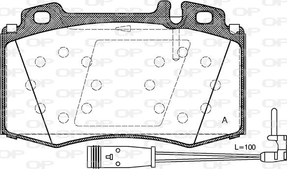 Open Parts BPA0769.02 - Əyləc altlığı dəsti, əyləc diski furqanavto.az