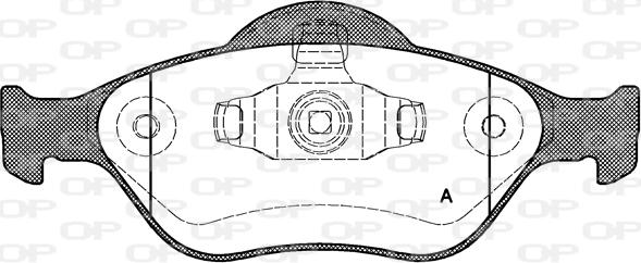 Open Parts BPA0766.00 - Əyləc altlığı dəsti, əyləc diski furqanavto.az