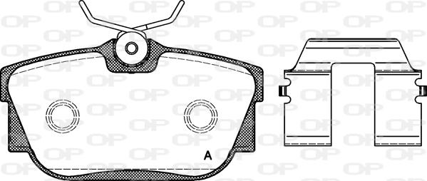 Open Parts BPA0767.10 - Əyləc altlığı dəsti, əyləc diski furqanavto.az