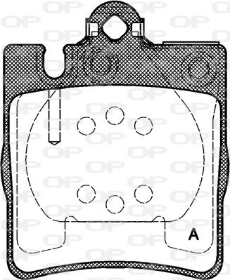 Open Parts BPA0709.00 - Əyləc altlığı dəsti, əyləc diski furqanavto.az