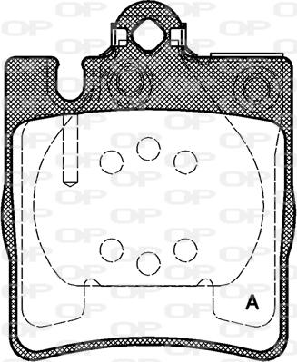 Open Parts BPA0709.10 - Əyləc altlığı dəsti, əyləc diski furqanavto.az