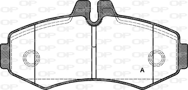 Open Parts BPA0701.00 - Əyləc altlığı dəsti, əyləc diski furqanavto.az