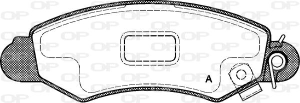 Open Parts BPA0702.02 - Əyləc altlığı dəsti, əyləc diski furqanavto.az