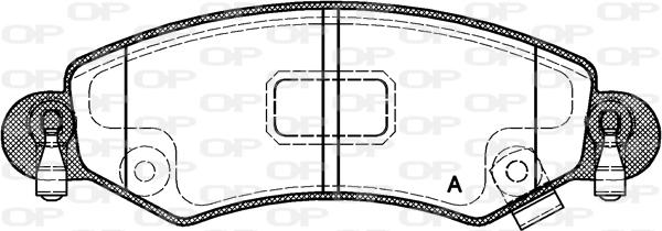 Open Parts BPA0702.12 - Əyləc altlığı dəsti, əyləc diski furqanavto.az