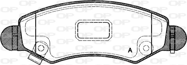 Open Parts BPA0702.21 - Əyləc altlığı dəsti, əyləc diski furqanavto.az