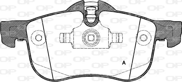 Open Parts BPA0719.00 - Əyləc altlığı dəsti, əyləc diski furqanavto.az