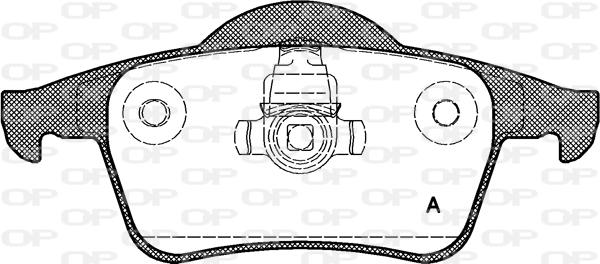 Open Parts BPA0714.00 - Əyləc altlığı dəsti, əyləc diski furqanavto.az