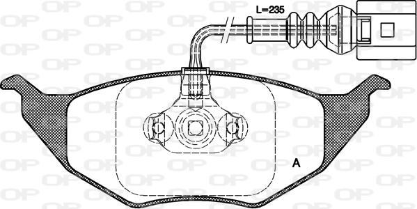 Lucas Electrical GDB1474 - Əyləc altlığı dəsti, əyləc diski furqanavto.az