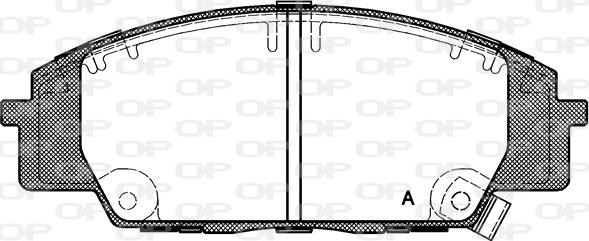 Open Parts BPA0735.02 - Əyləc altlığı dəsti, əyləc diski furqanavto.az