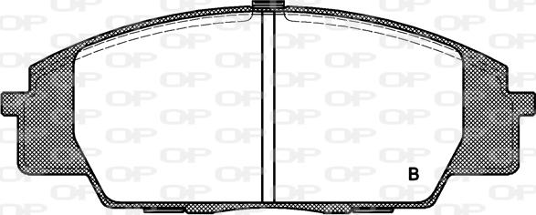 Open Parts BPA0735.02 - Əyləc altlığı dəsti, əyləc diski furqanavto.az