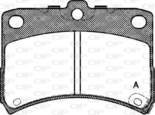 Open Parts BPA0723.02 - Əyləc altlığı dəsti, əyləc diski furqanavto.az