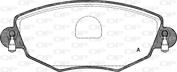 Open Parts BPA0776.00 - Əyləc altlığı dəsti, əyləc diski furqanavto.az