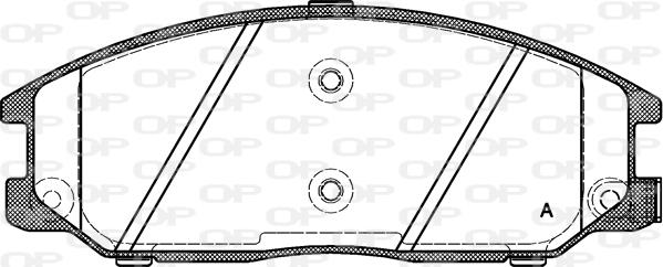 Open Parts BPA0771.12 - Əyləc altlığı dəsti, əyləc diski furqanavto.az