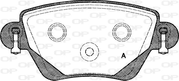 Open Parts BPA0777.00 - Əyləc altlığı dəsti, əyləc diski furqanavto.az