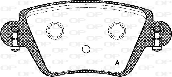 Open Parts BPA0777.10 - Əyləc altlığı dəsti, əyləc diski furqanavto.az