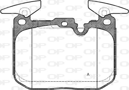 Open Parts BPA1491.00 - Əyləc altlığı dəsti, əyləc diski furqanavto.az