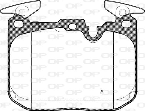 Open Parts BPA1491.10 - Əyləc altlığı dəsti, əyləc diski furqanavto.az