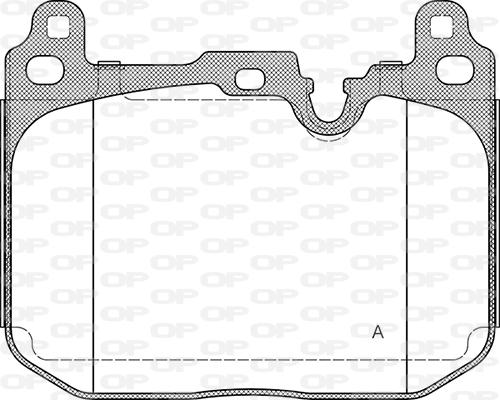 Open Parts BPA1491.20 - Əyləc altlığı dəsti, əyləc diski furqanavto.az