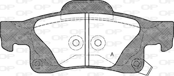 Open Parts BPA1446.02 - Əyləc altlığı dəsti, əyləc diski furqanavto.az