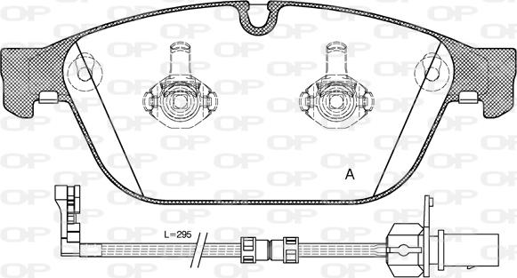 Open Parts BPA1443.02 - Əyləc altlığı dəsti, əyləc diski furqanavto.az