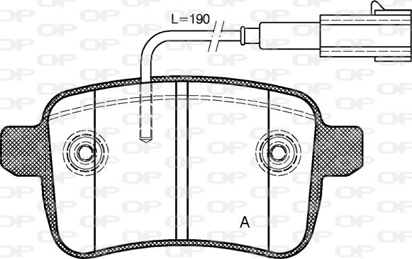 Open Parts BPA1450.02 - Əyləc altlığı dəsti, əyləc diski furqanavto.az