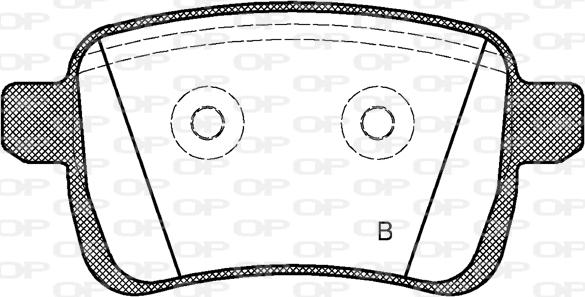 Open Parts BPA1450.22 - Əyləc altlığı dəsti, əyləc diski furqanavto.az