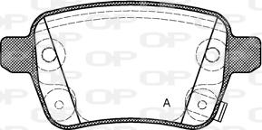 Open Parts BPA1450.22 - Əyləc altlığı dəsti, əyləc diski furqanavto.az