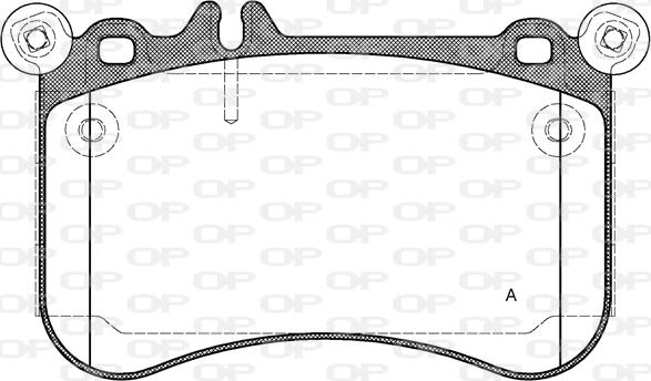 Open Parts BPA1465.00 - Əyləc altlığı dəsti, əyləc diski furqanavto.az