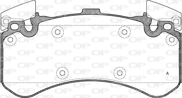 Open Parts BPA1463.00 - Əyləc altlığı dəsti, əyləc diski furqanavto.az